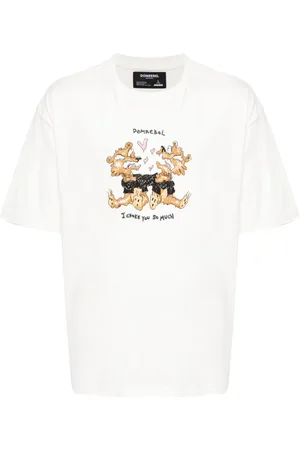 DOMREBEL Camiseta Choke con estampado gráfico