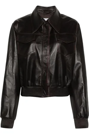 REMAIN Chaqueta bomber de piel