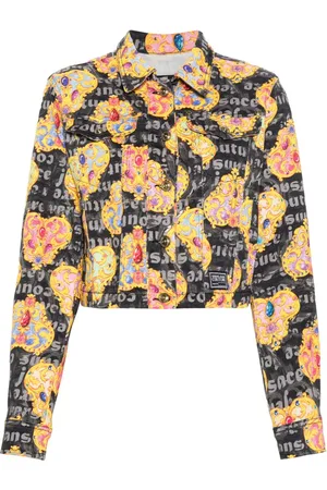 VERSACE Chaqueta vaquera con estampado Heart Couture