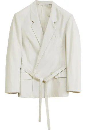 LEMAIRE Blazer con doble botonadura y cinturón