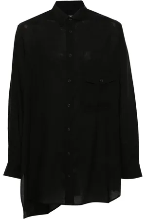 YOHJI YAMAMOTO Camisa asimétrica de popelina