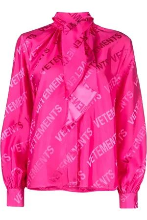 Vetements Camisa con logo en jacquard