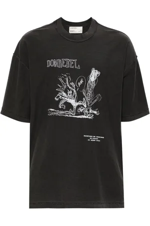 DOMREBEL Camiseta Comic Kick con estampado gráfico