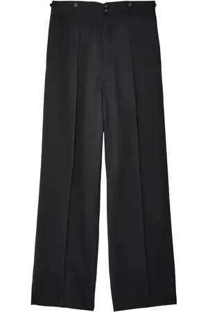 Maison Margiela Pantalones rectos con cinturón