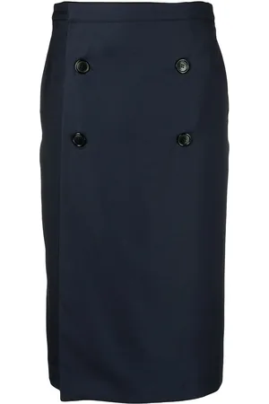 Vetements Falda acampanada con botones
