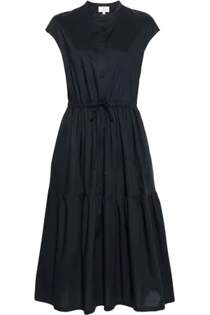 Woolrich Vestido largo con cordones en la cintura