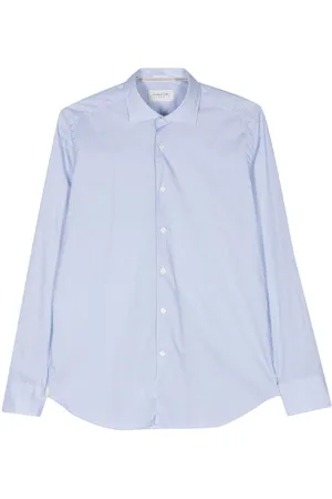 Tintoria Mattei Camisa con estampado geométrico