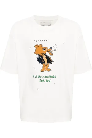DOMREBEL Camiseta Quit con dibujo estampado