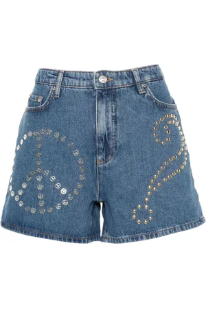 Moschino Pantalones vaqueros cortos con apliques