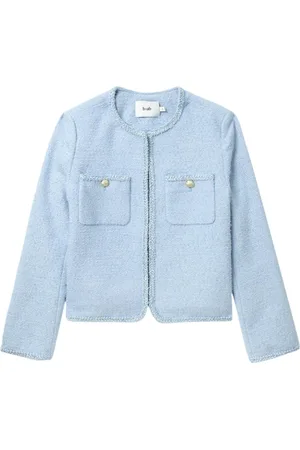 B+AB Chaqueta de tweed con ribete trenzado