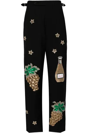 BODE Pantalones de vestir Arbane bordados
