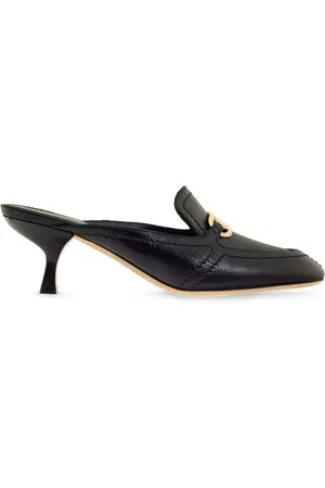 Salvatore Ferragamo Mules con efecto de piel de cocodrilo