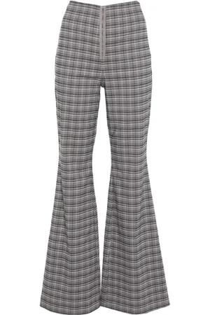 ROTATE Pantalones acampanados a cuadros