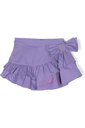 MISS BLUMARINE Falda con logo estampado