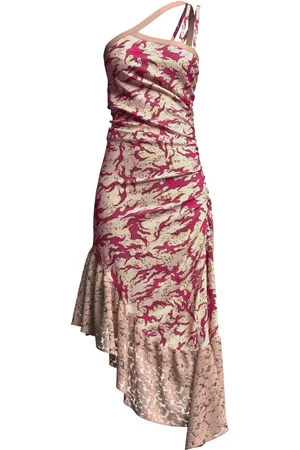 MACCAPANI Vestido midi Albi fruncido