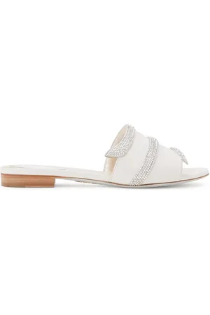 RENE CAOVILLA Mules con detalles de cristal