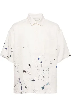 DOMREBEL Camisa Monday con estampado de salpicadura de pintura