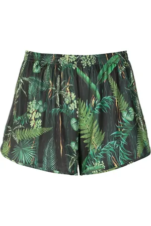 Lygia & Nanny Bermudas Lee con hojas estampadas