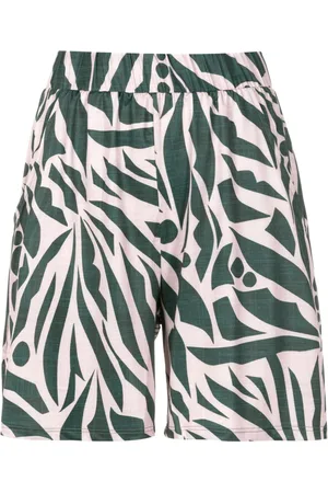 Lygia & Nanny Bermudas de talle alto con estampado gráfico