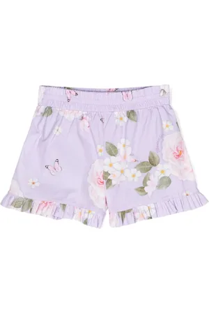 MONNALISA Pantalones cortos con ribete plisado