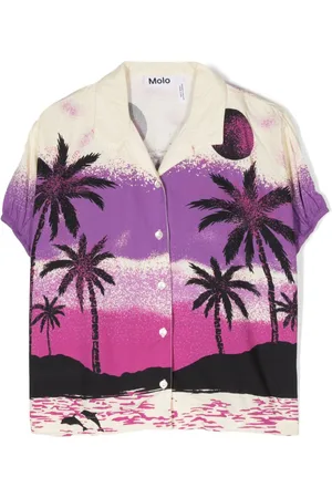 Molo Camisa Roses con estampado de palmeras