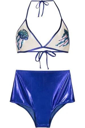Brigitte Bikini metalizado con lentejuelas