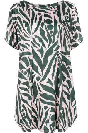 Lygia & Nanny Vestido Allat estilo túnica con estampado gráfico