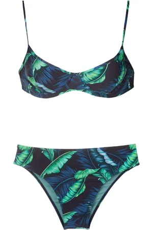 Lygia & Nanny Bikini Lilica con motivo de hojas
