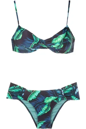 Lygia & Nanny Bikini Vitória con estampado de hojas