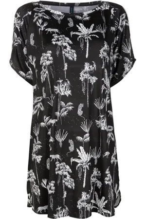 Lygia & Nanny Vestido corto Allat con estampado botánico