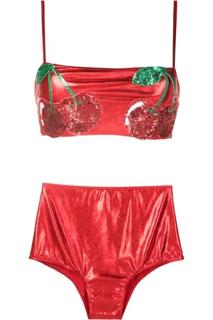 Brigitte Bikini metalizado con lentejuelas