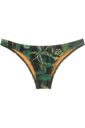 Lygia & Nanny Bragas de bikini con hojas estampadas