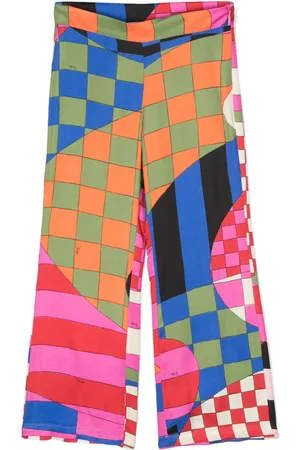 PUCCI Junior Pantalones rectos con estampado Giardino