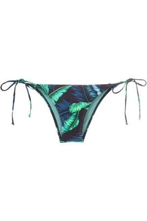 Lygia & Nanny Bragas de bikini Thai con hojas estampadas