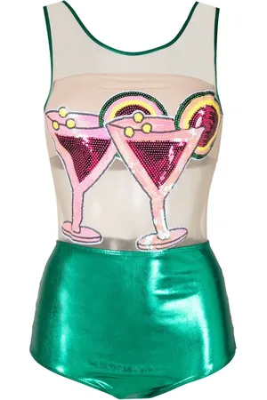 Brigitte Bañador Drink con lentejuelas