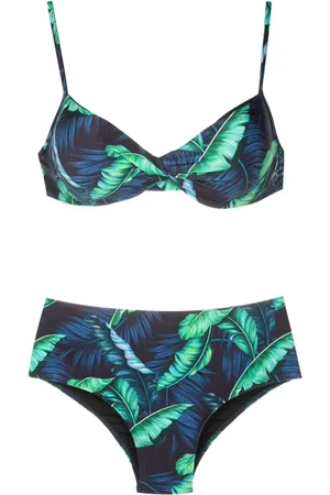 Lygia & Nanny Bikini Verónica con motivo de hojas