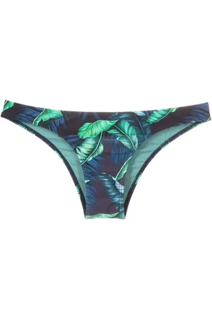 Lygia & Nanny Bragas de bikini con hojas estampadas