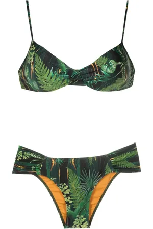 Lygia & Nanny Bikini Vitória con estampado de hojas