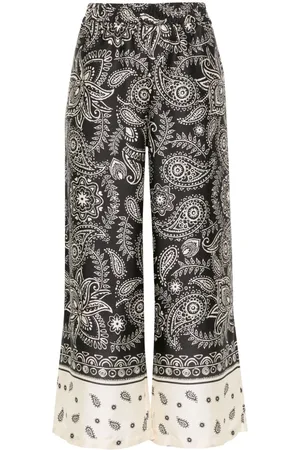 Liu Jo Pantalones capri con estampado de cachemira