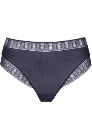 ERES Tanga Nuageux con ribete de encaje