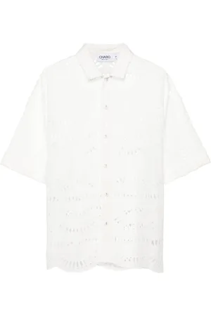 CHARO RUIZ IBIZA Camisa con bordado inglés