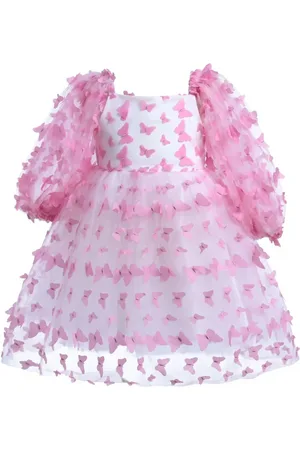 Tulleen Vestido Bell Mariposa con aplique de mariposa