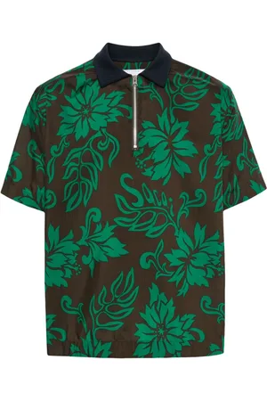 SACAI Polo con estampado floral