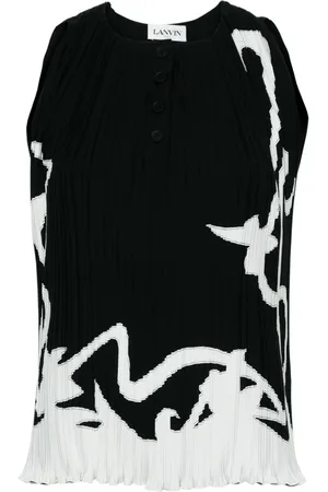 Lanvin Blusa con estampado abstracto
