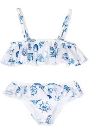 MONNALISA Bikini con conchas estampadas