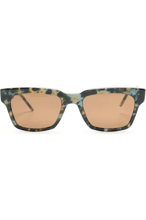 Thom Browne Gafas de sol cuadradas con efecto de carey