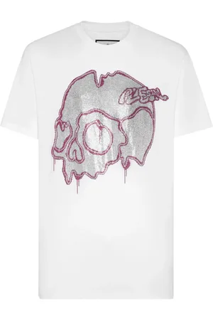 Philipp Plein Camiseta Dripping Skull