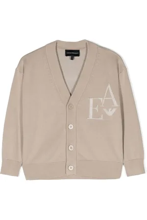 Emporio Armani Cárdigan con logo en jacquard