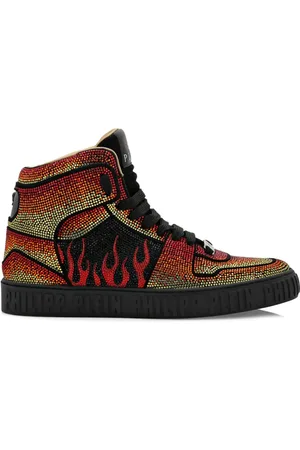 Philipp Plein Zapatillas altas con detalles de cristal