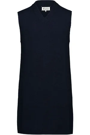 Maison Margiela Vestido corto con cuello en V